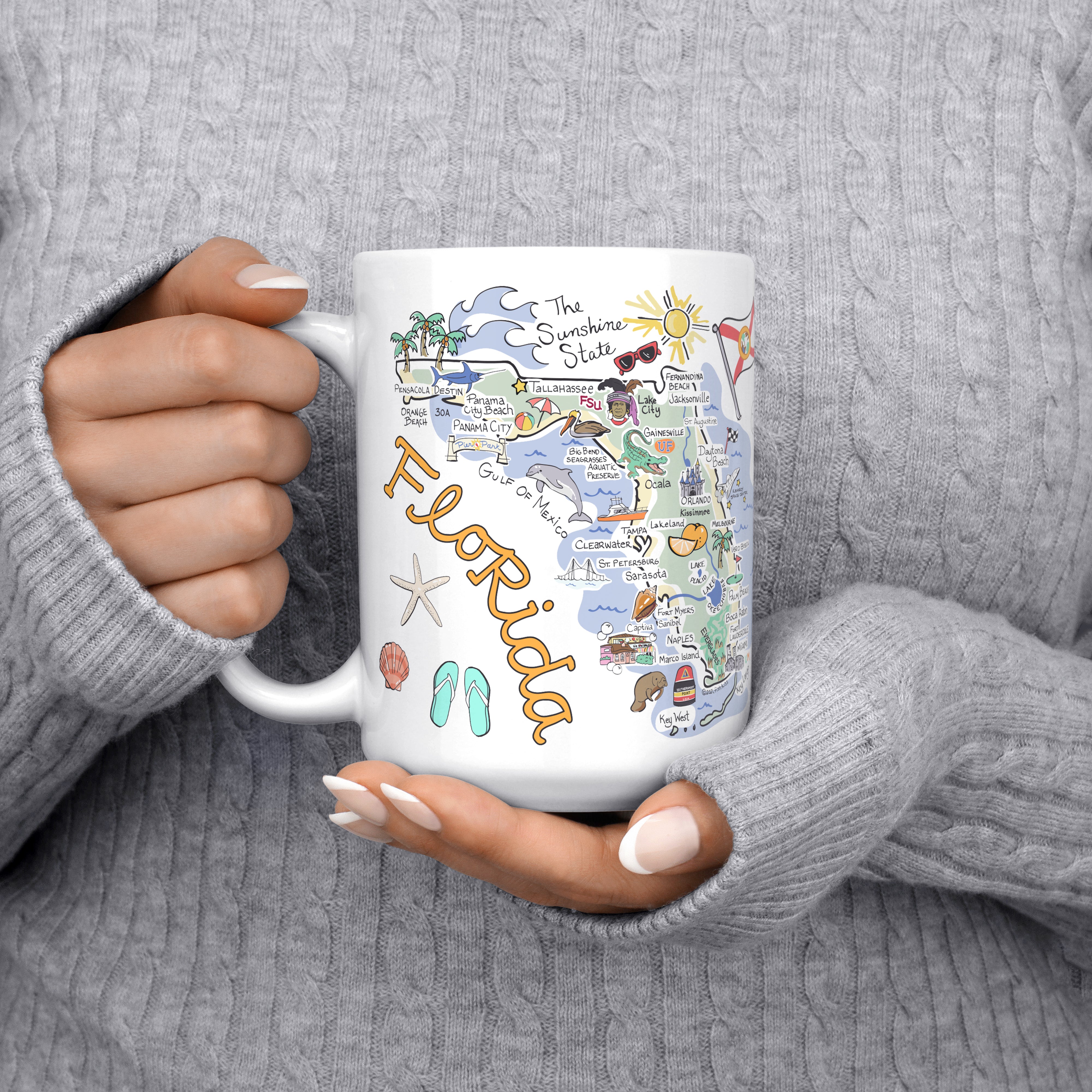 Florida Map Mug