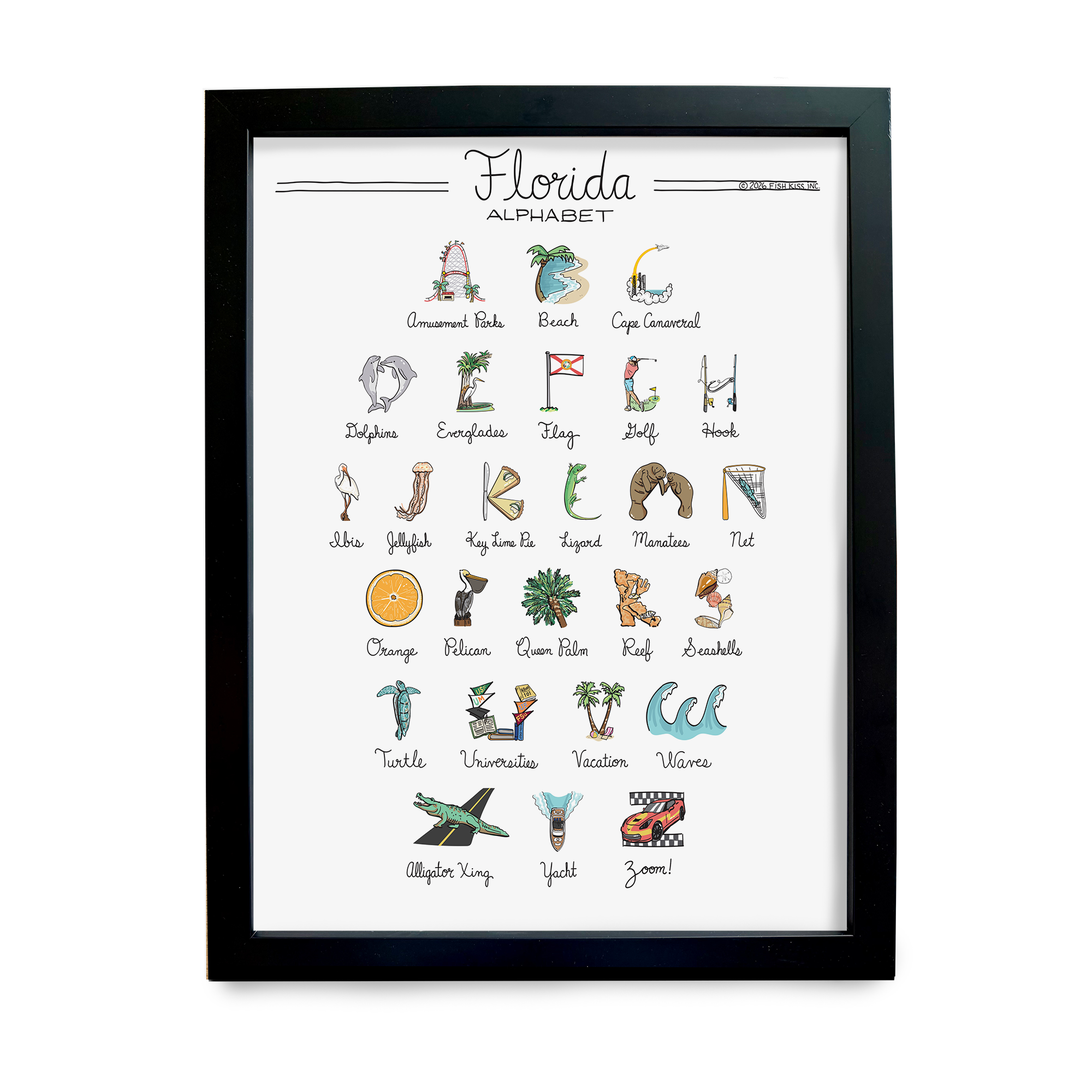 Florida Alphabet Art