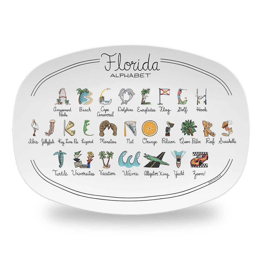 Florida Alphabet Platter