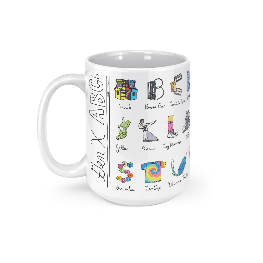 Gen X Alphabet Mug