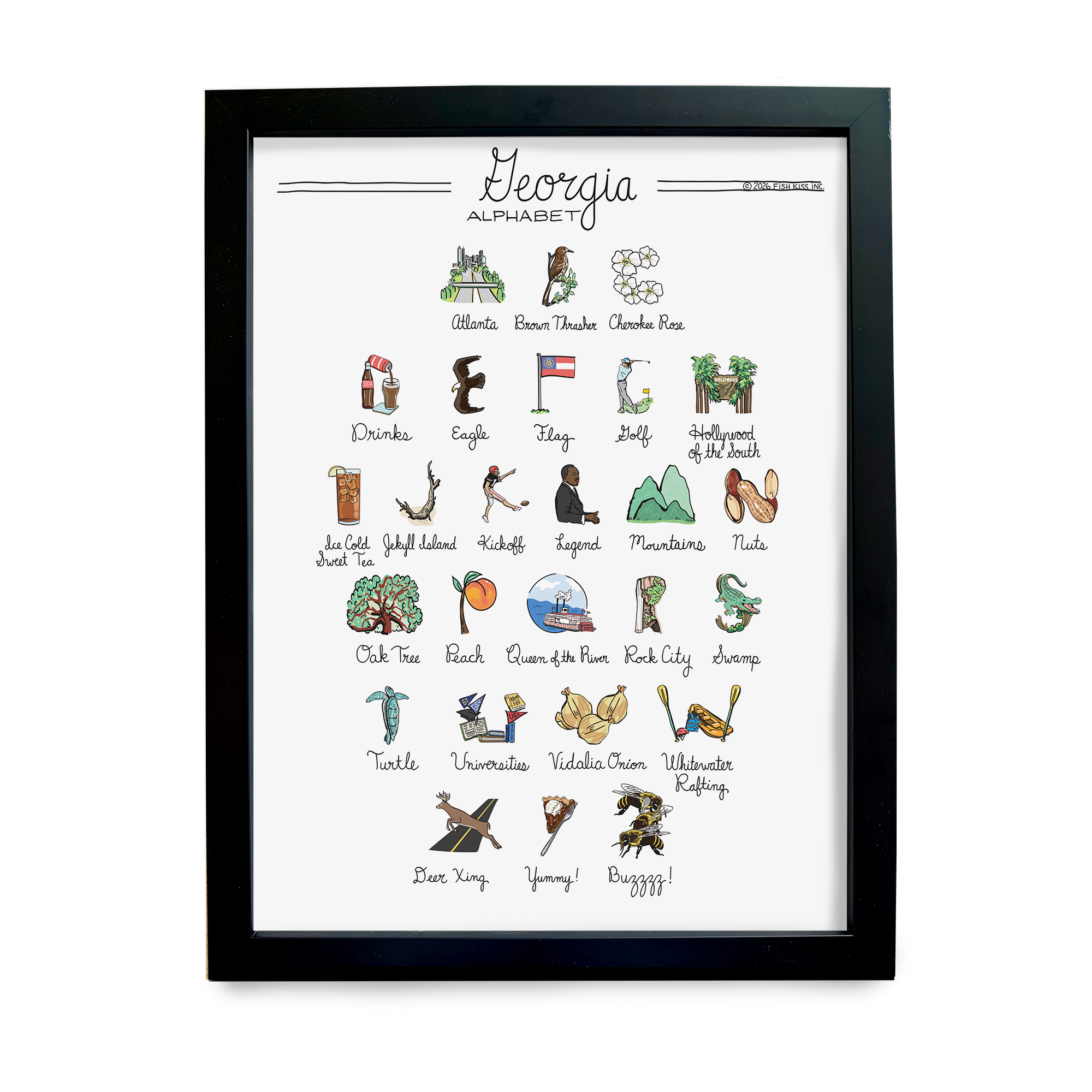 Georgia Alphabet Art