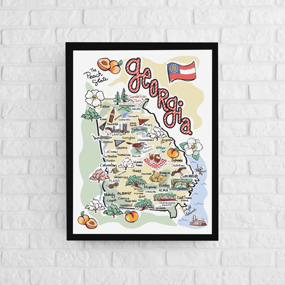 Georgia Map Poster