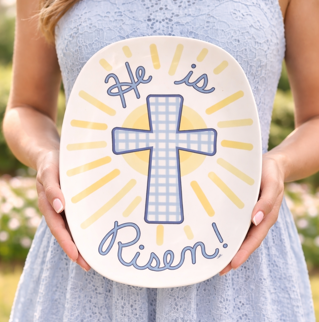 He is Risen Platter