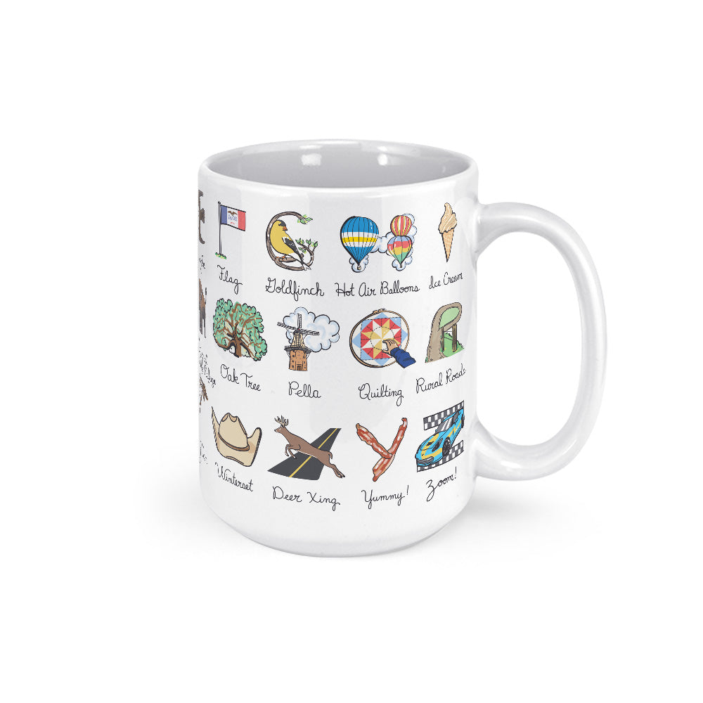 Iowa Alphabet Mug