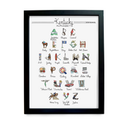 Kentucky Alphabet Art