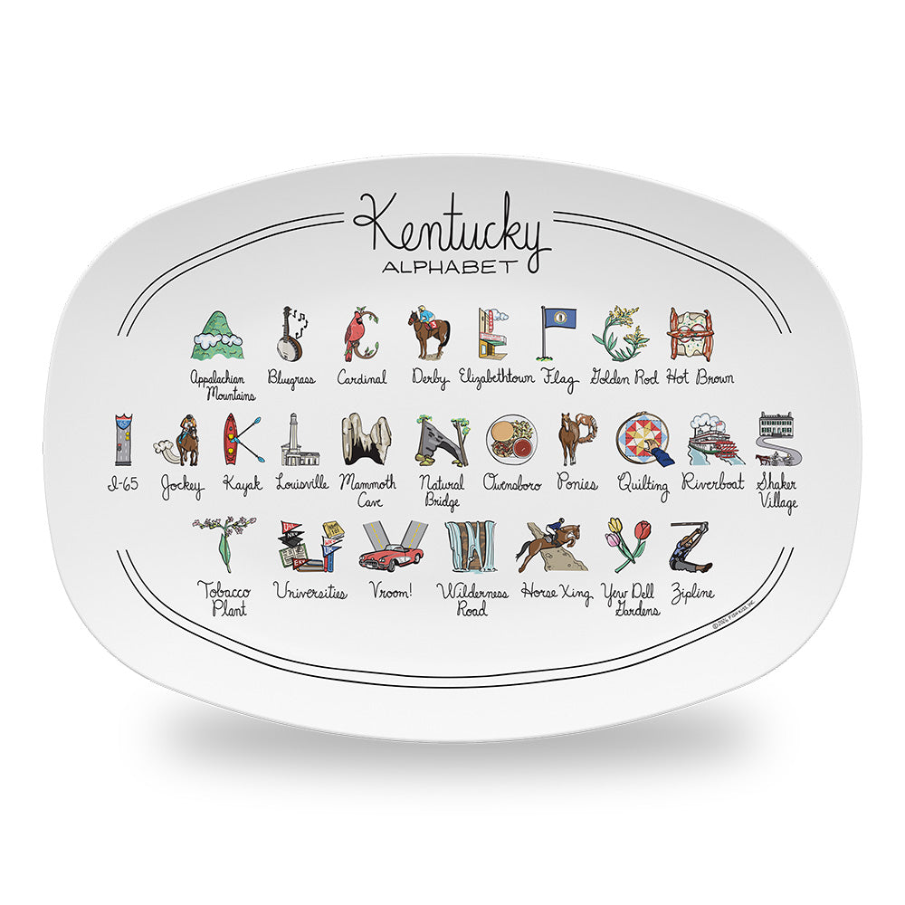 Kentucky Alphabet Platter