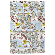 Maryland Map Repeat Kitchen Towel