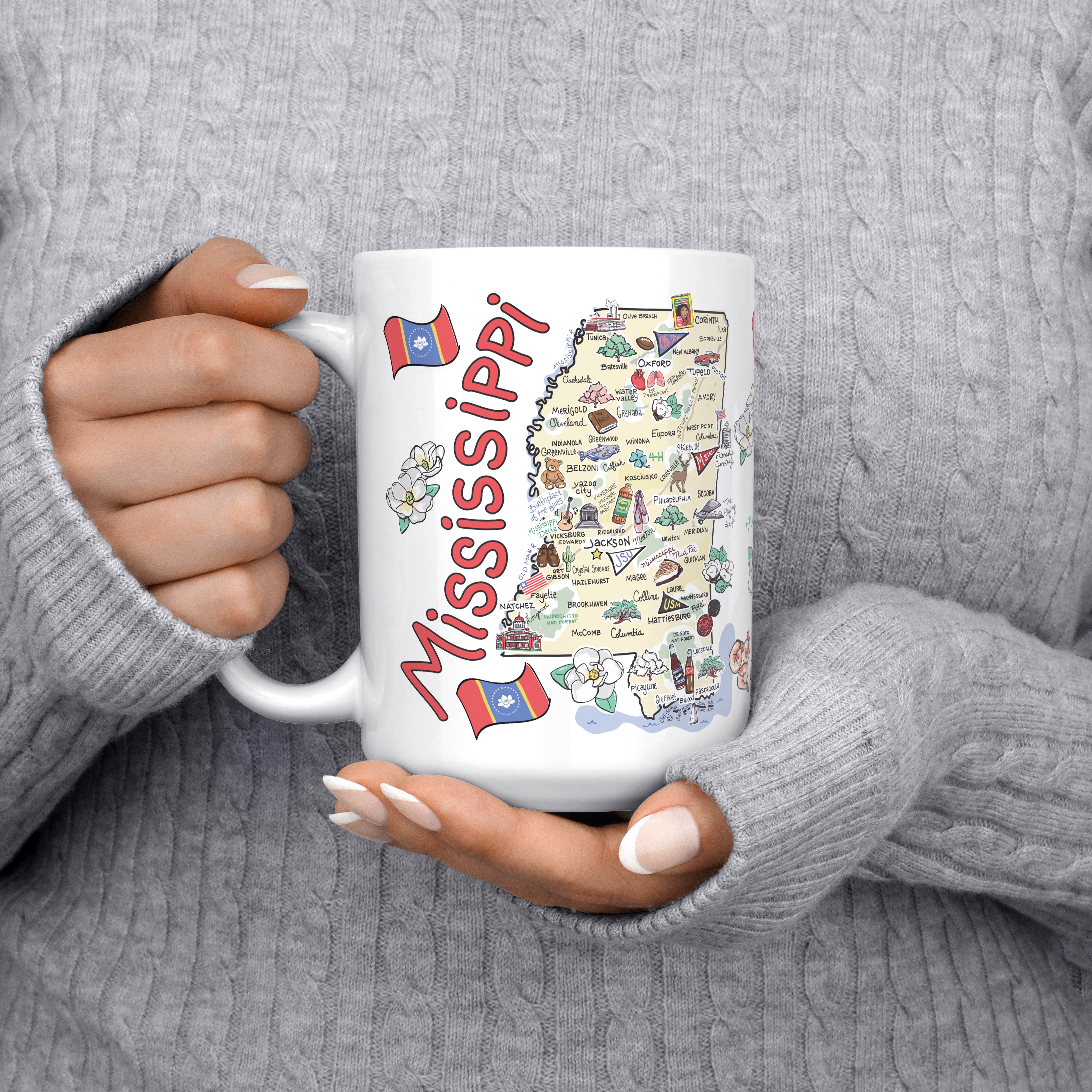 Mississippi Map Mug