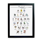 Maryland Alphabet Art