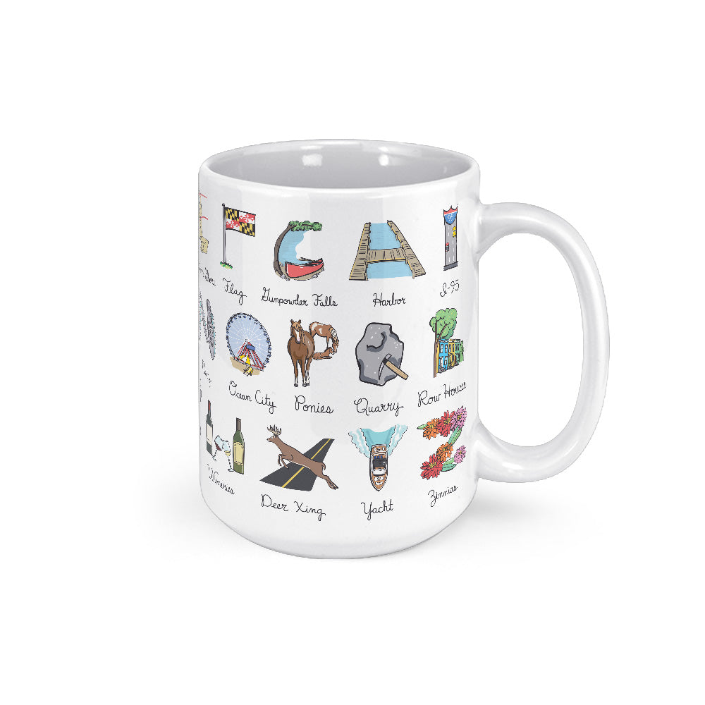 Maryland Alphabet Mug