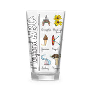 Maryland Alphabet 16 oz. Glass