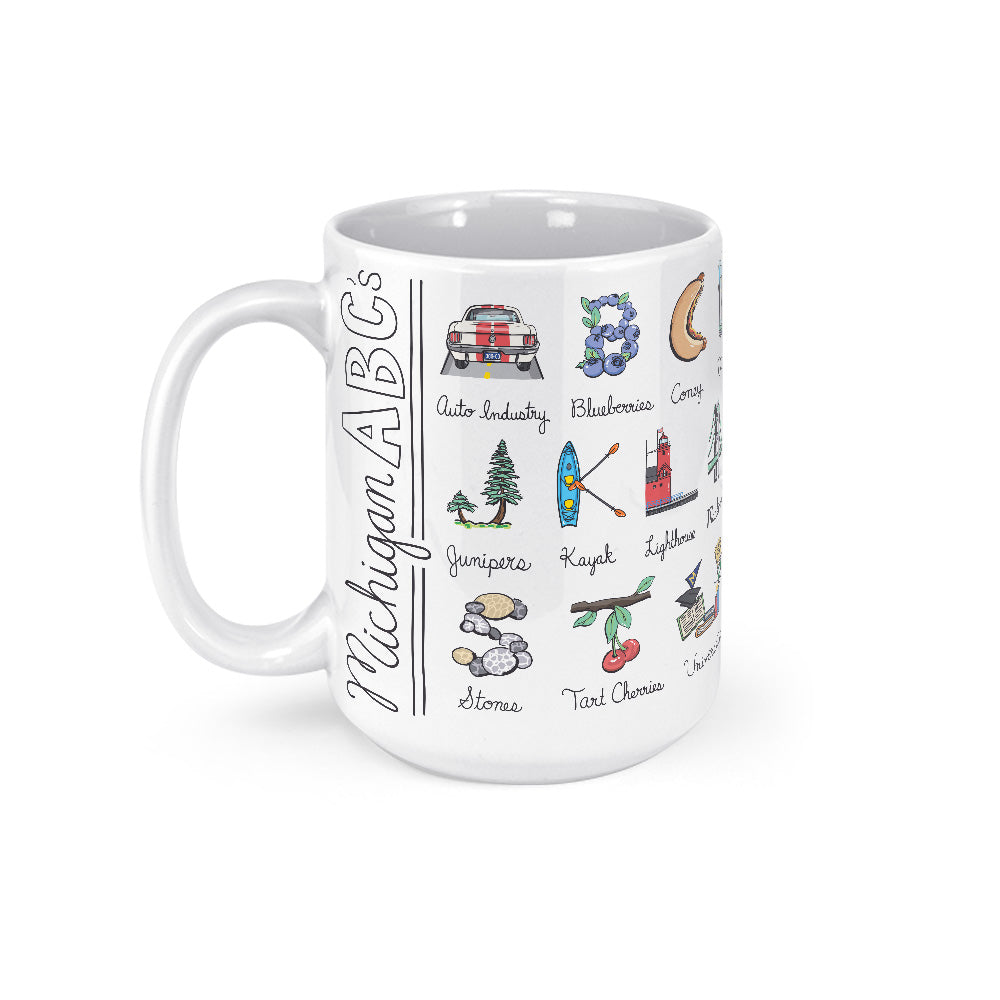 Michigan Alphabet Mug