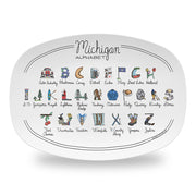 Michigan Alphabet Platter