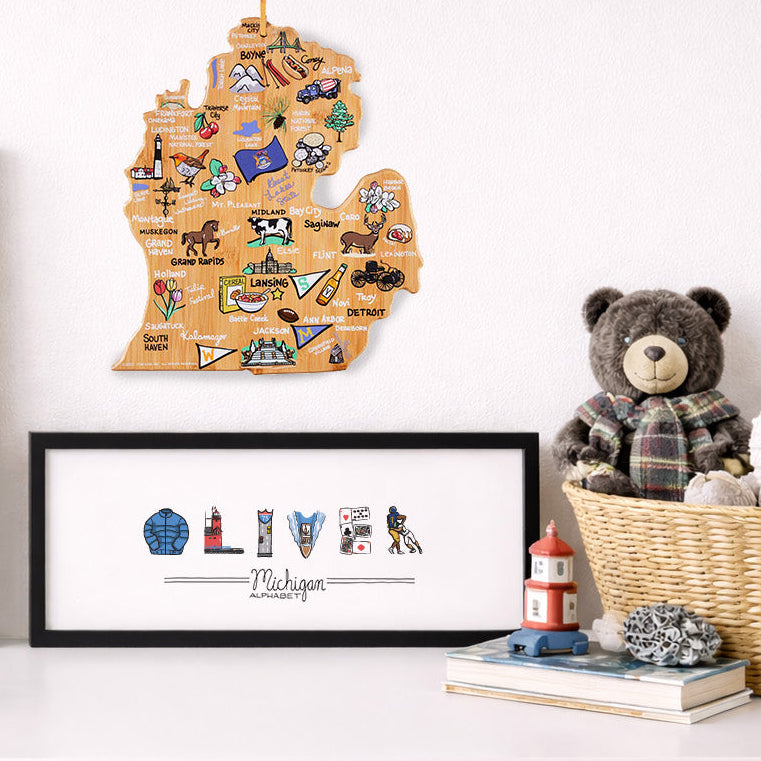 Custom Alphabet Name Art - States