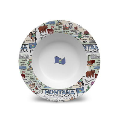 Montana Map Bowl