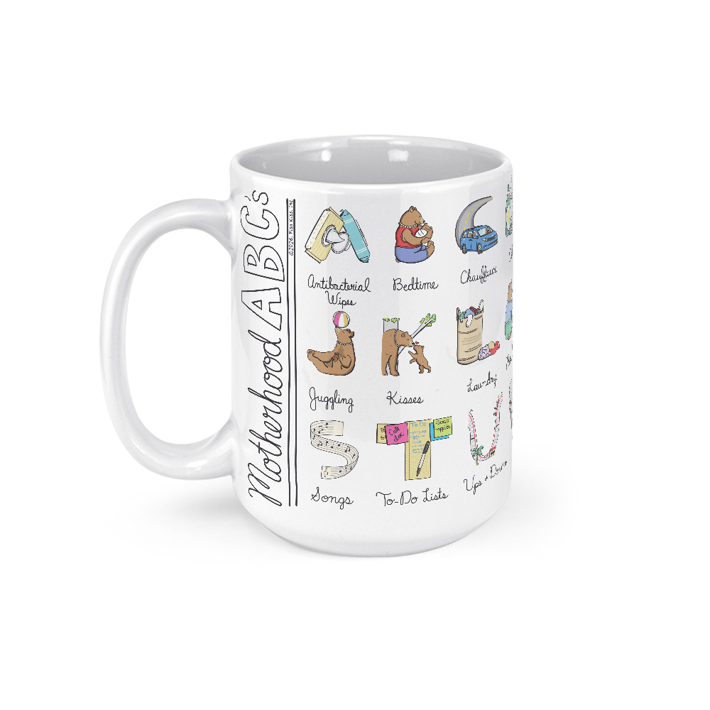 Motherhood Alphabet Mug