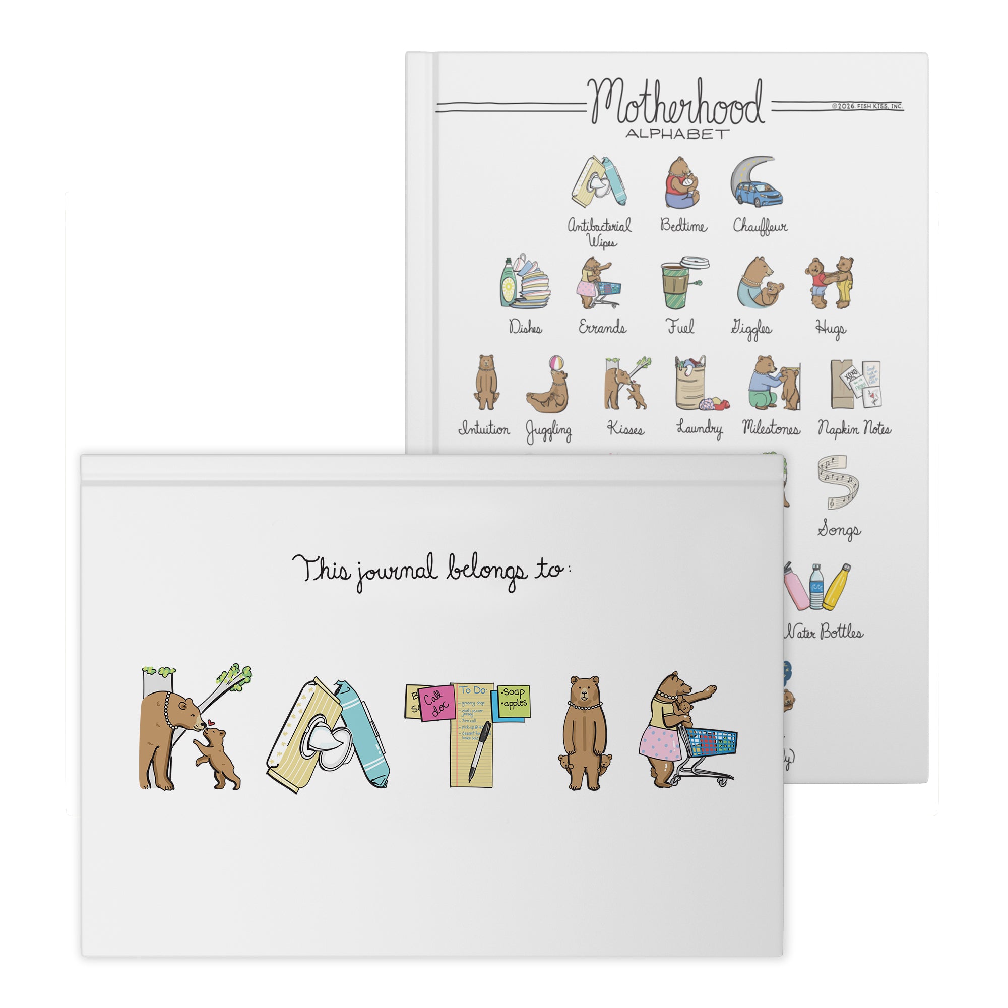 Motherhood Alphabet Hardcover Journal