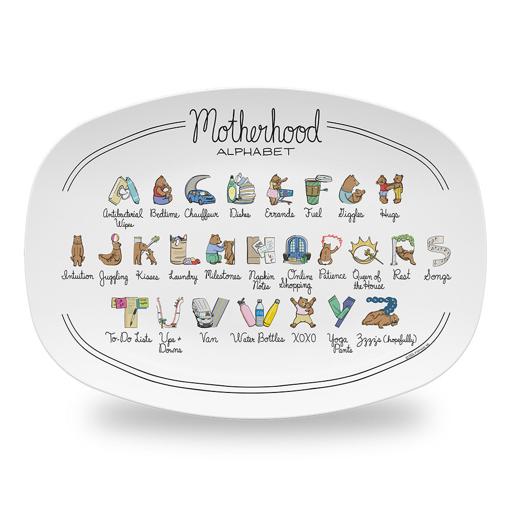 Motherhood Alphabet Platter