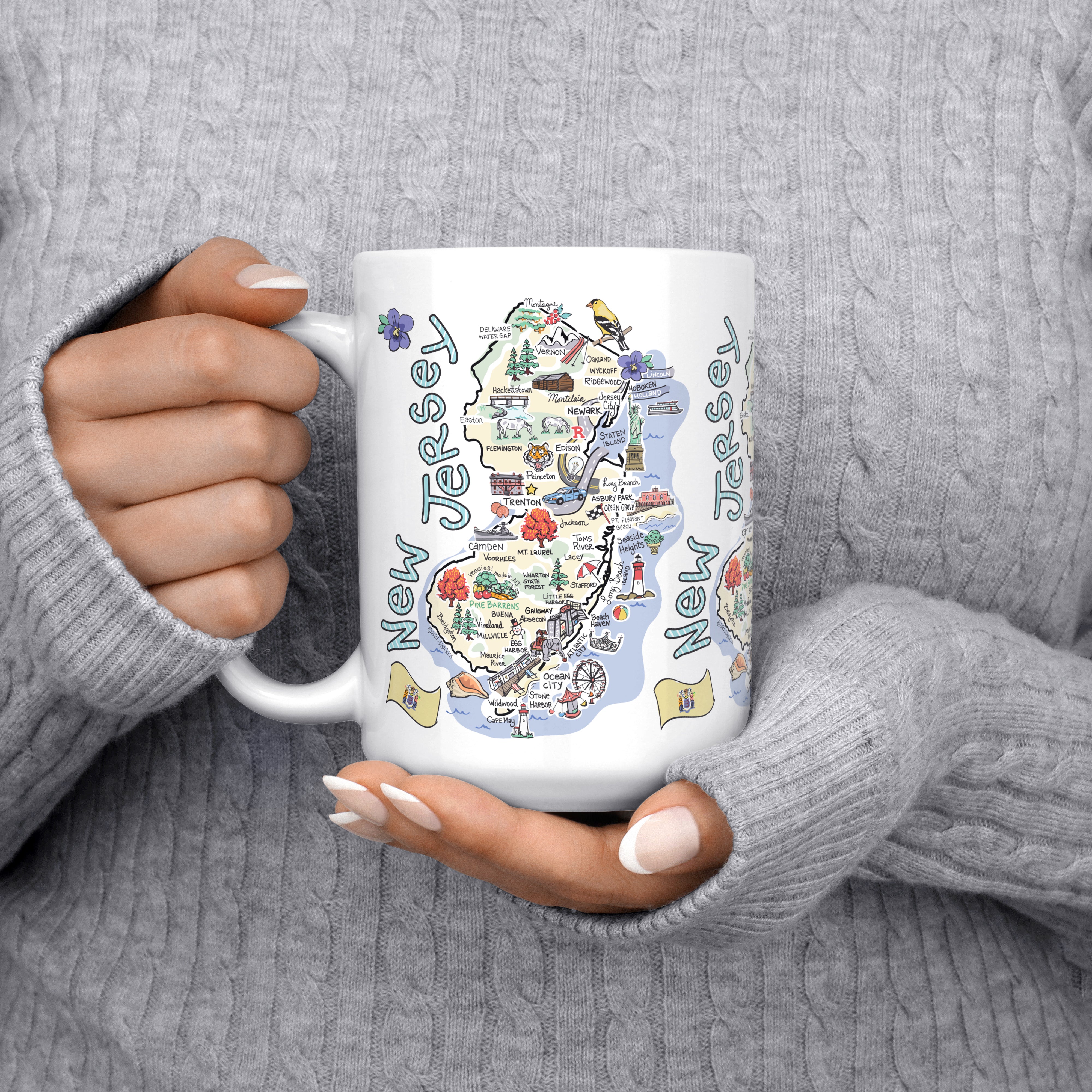 New Jersey Map Mug