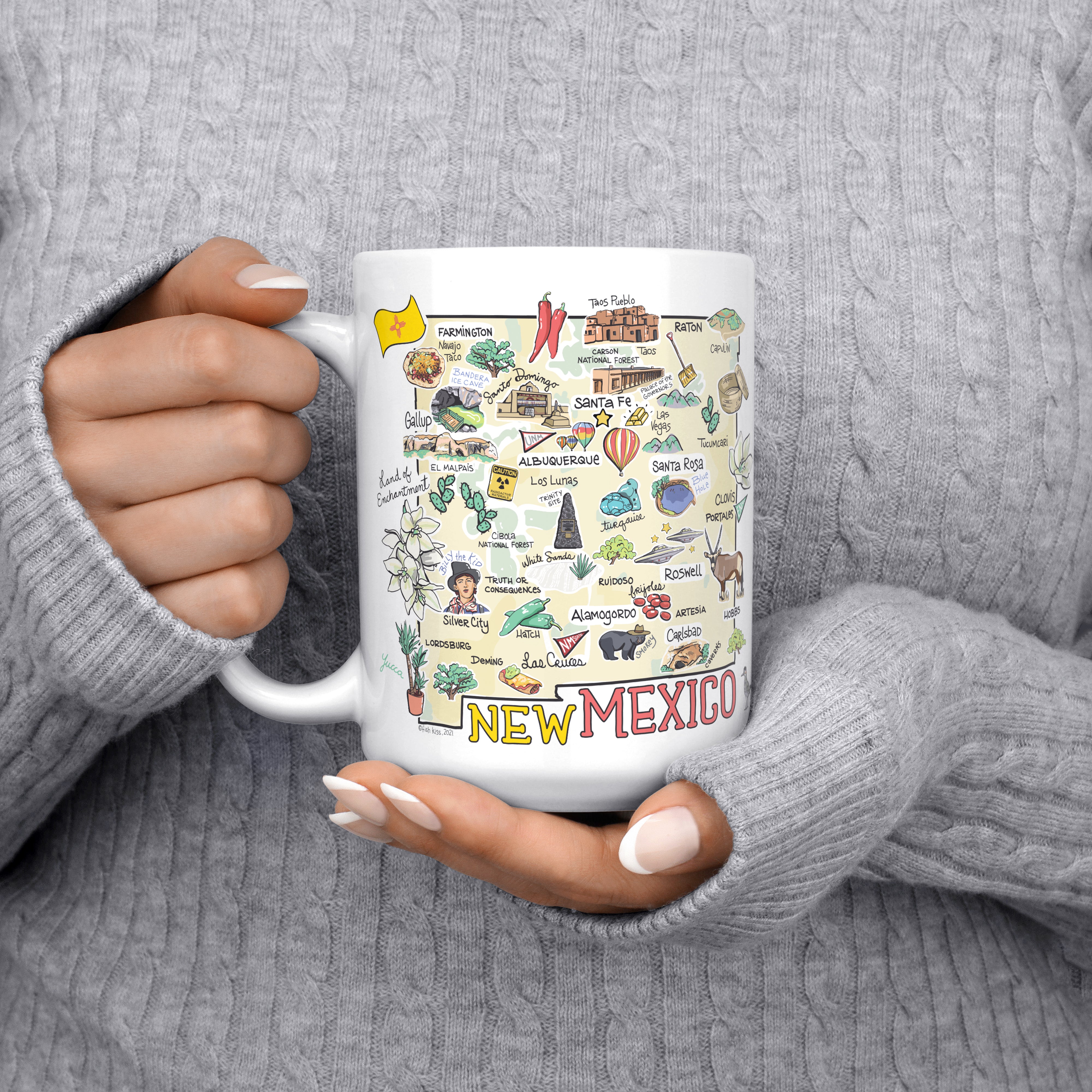 Custom New Mexico Map Mug