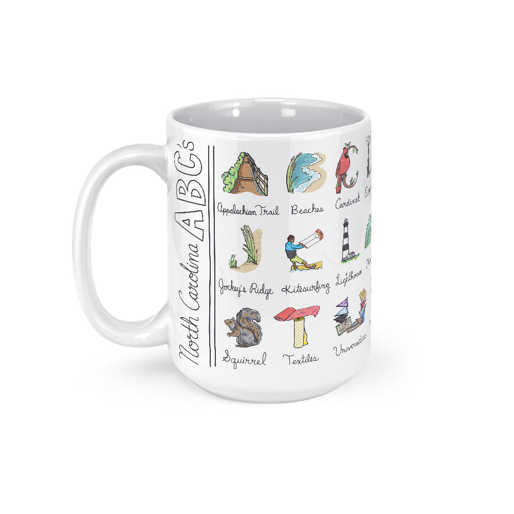 North Carolina Alphabet Mug