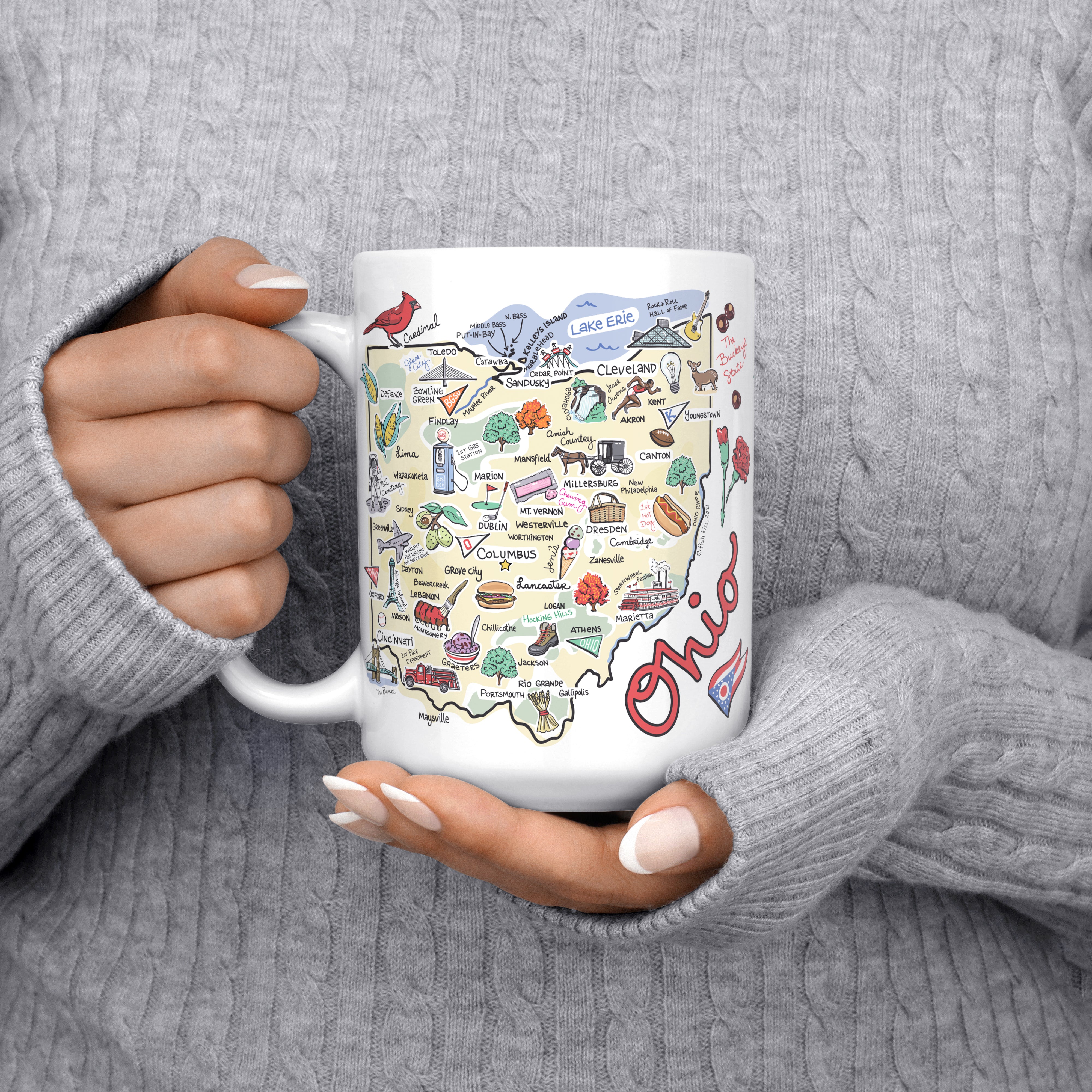 Ohio Map Mug
