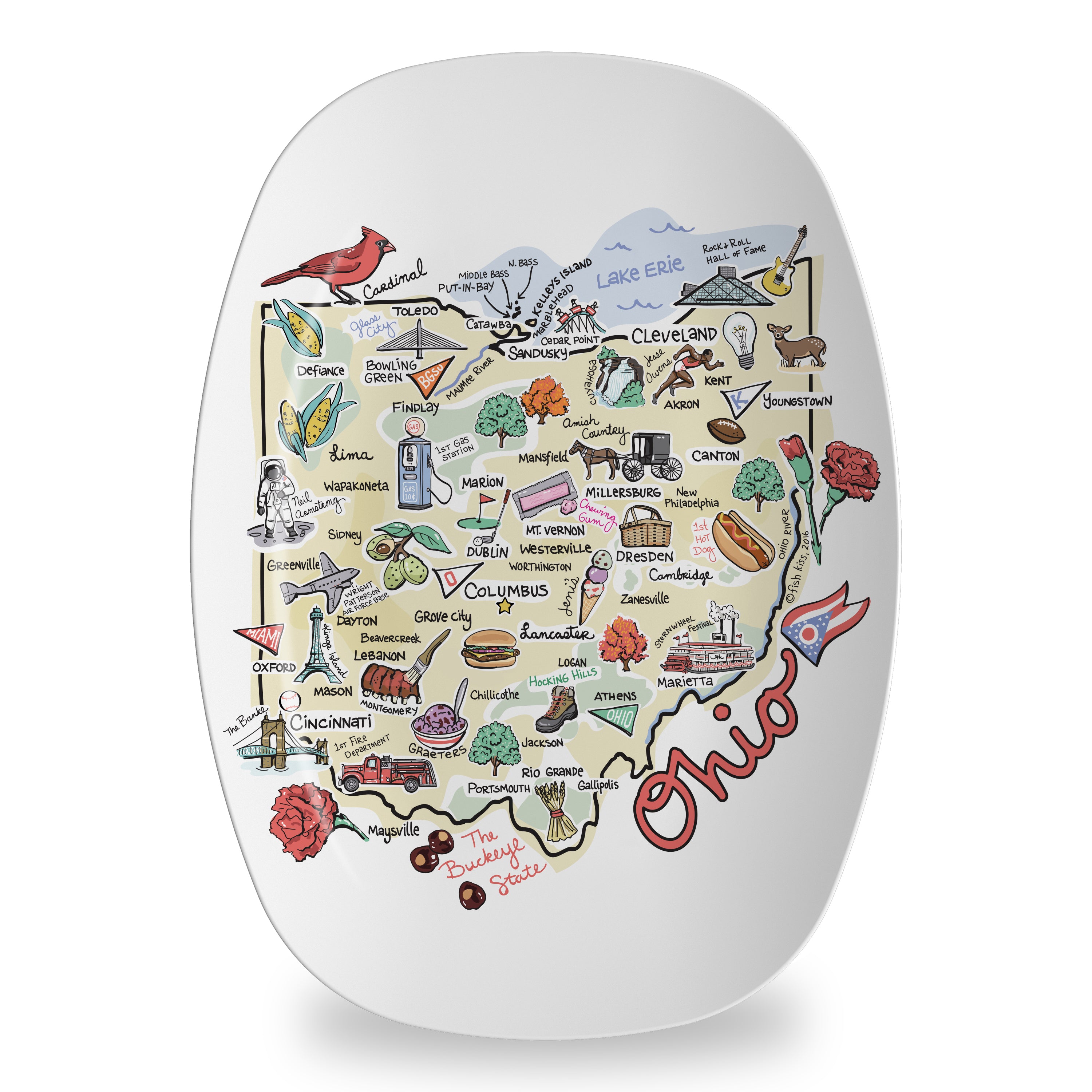 State Map Platter