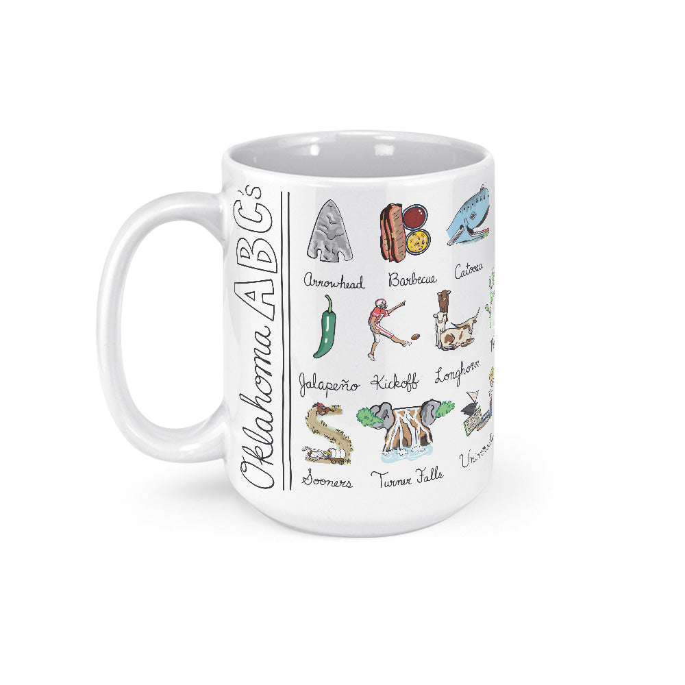 Fish-Kiss Oklahoma Alphabet Mug - Thumbnail 4