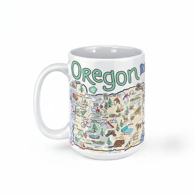 Oregon Map Mug