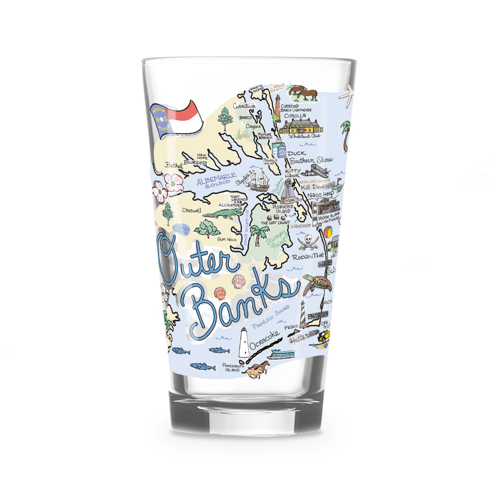 Outer Banks 16 oz. Glass