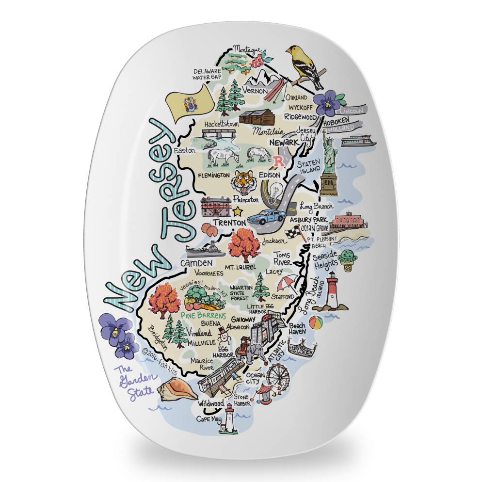 State Map Platter