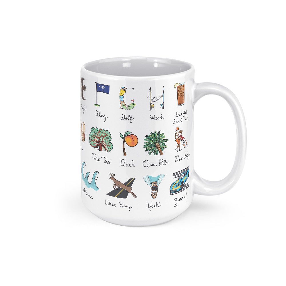 South Carolina Alphabet Mug