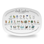 South Carolina Alphabet Platter