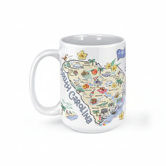 South Carolina Map Mug