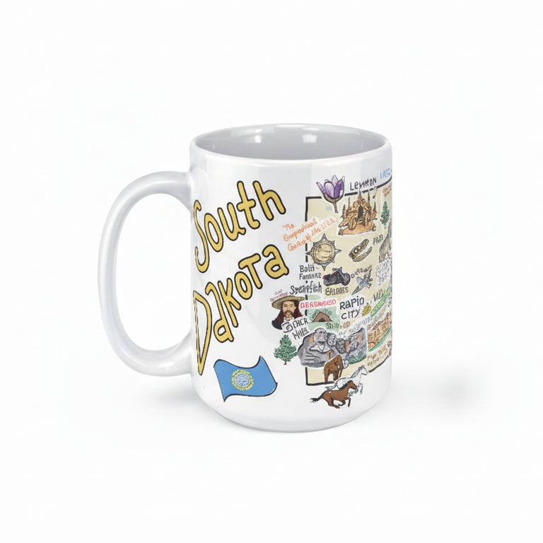 South Dakota Map Mug