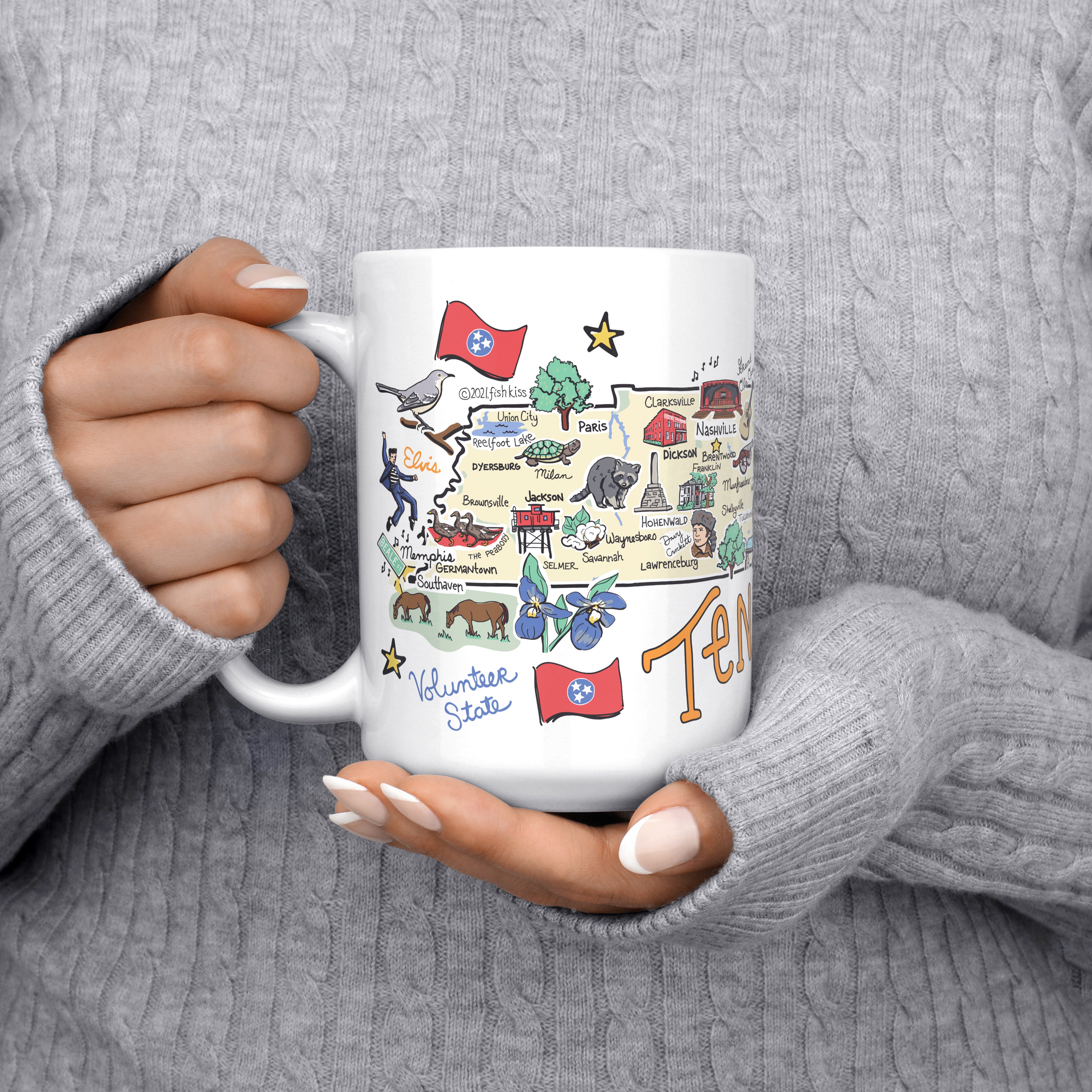 Tennessee Map Mug