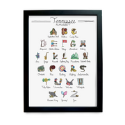 Tennessee Alphabet Art