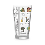 Tennessee Alphabet 16 oz. Glass