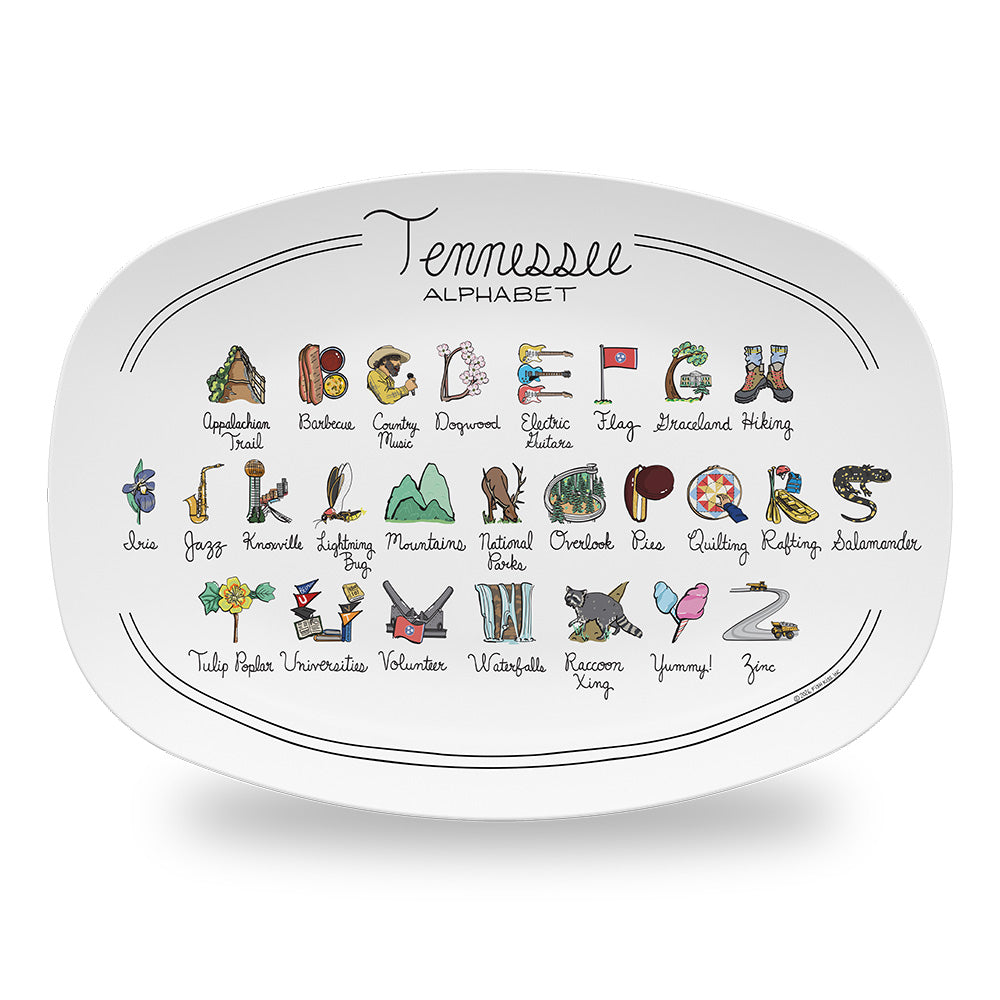 Tennessee Alphabet Platter