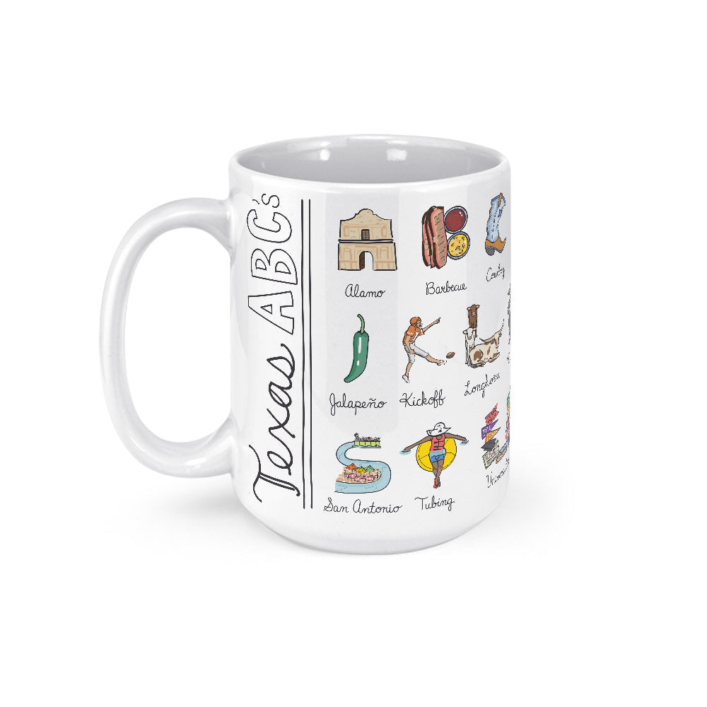 Texas Alphabet Mug