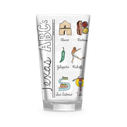 Texas Alphabet 16 oz. Glass
