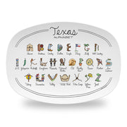 Texas Alphabet Platter
