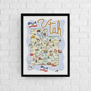 Utah Map Poster
