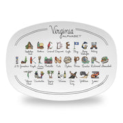 Virginia Alphabet Platter