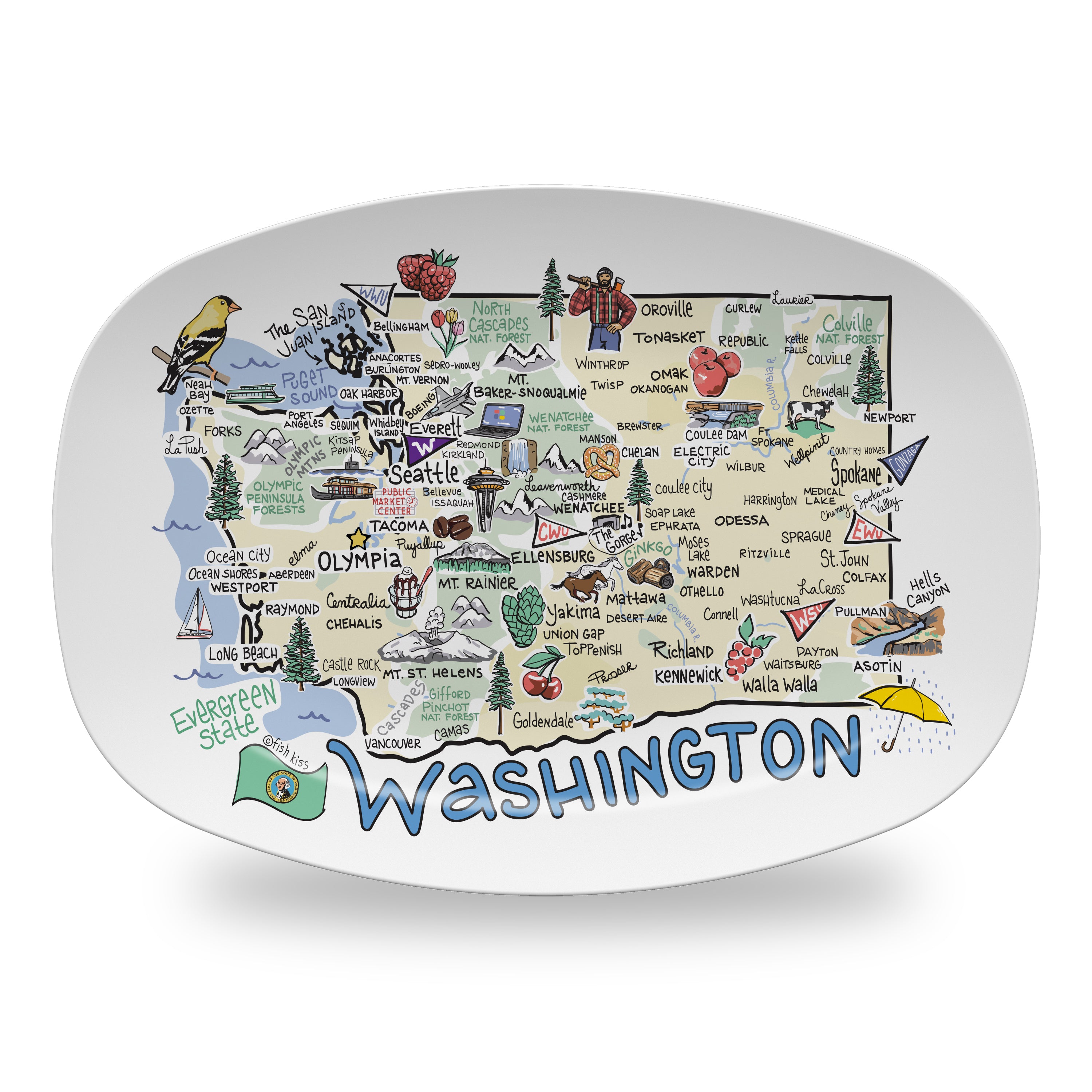 State Map Platter