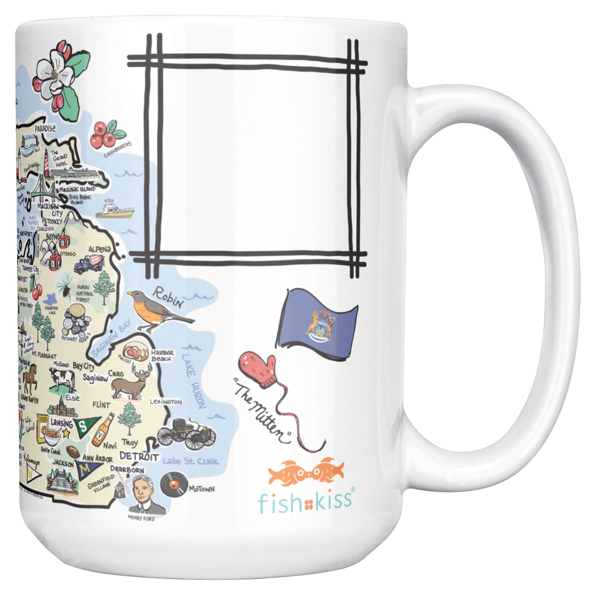 Michigan 15oz White Mug