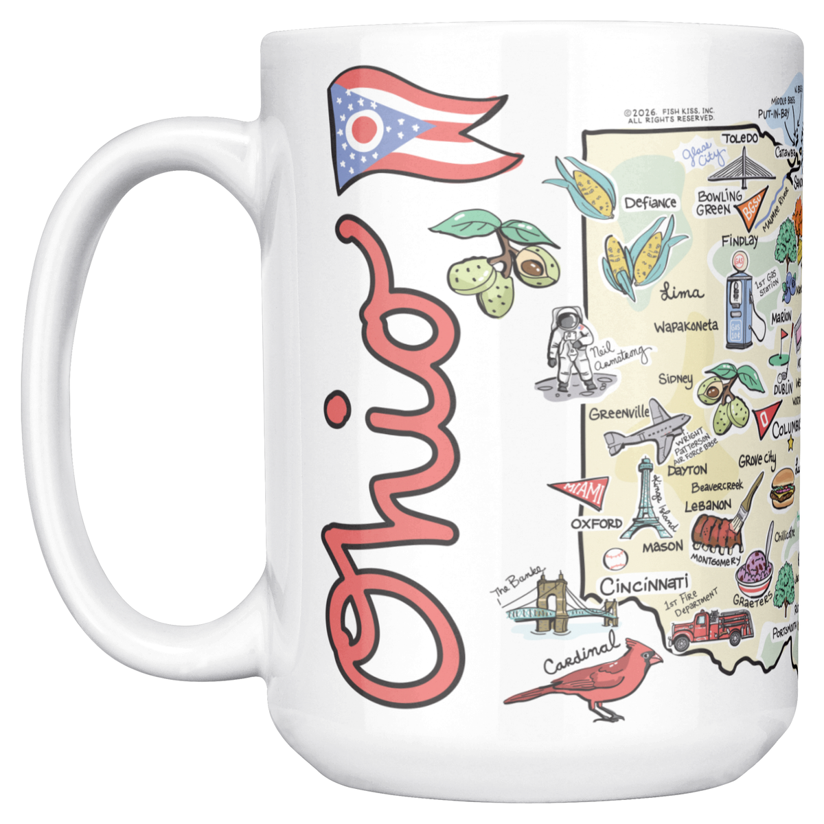 Ohio 15oz White Mug