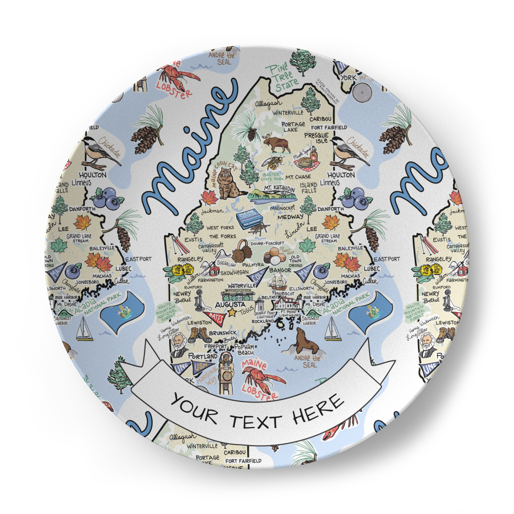 Custom Maine Plate