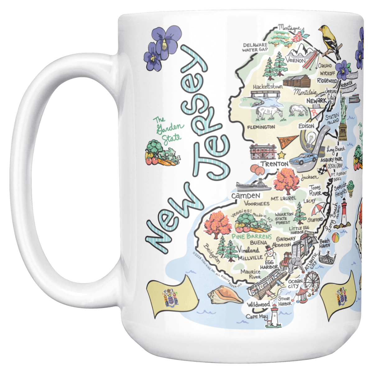 New Jersey 15oz White Mug
