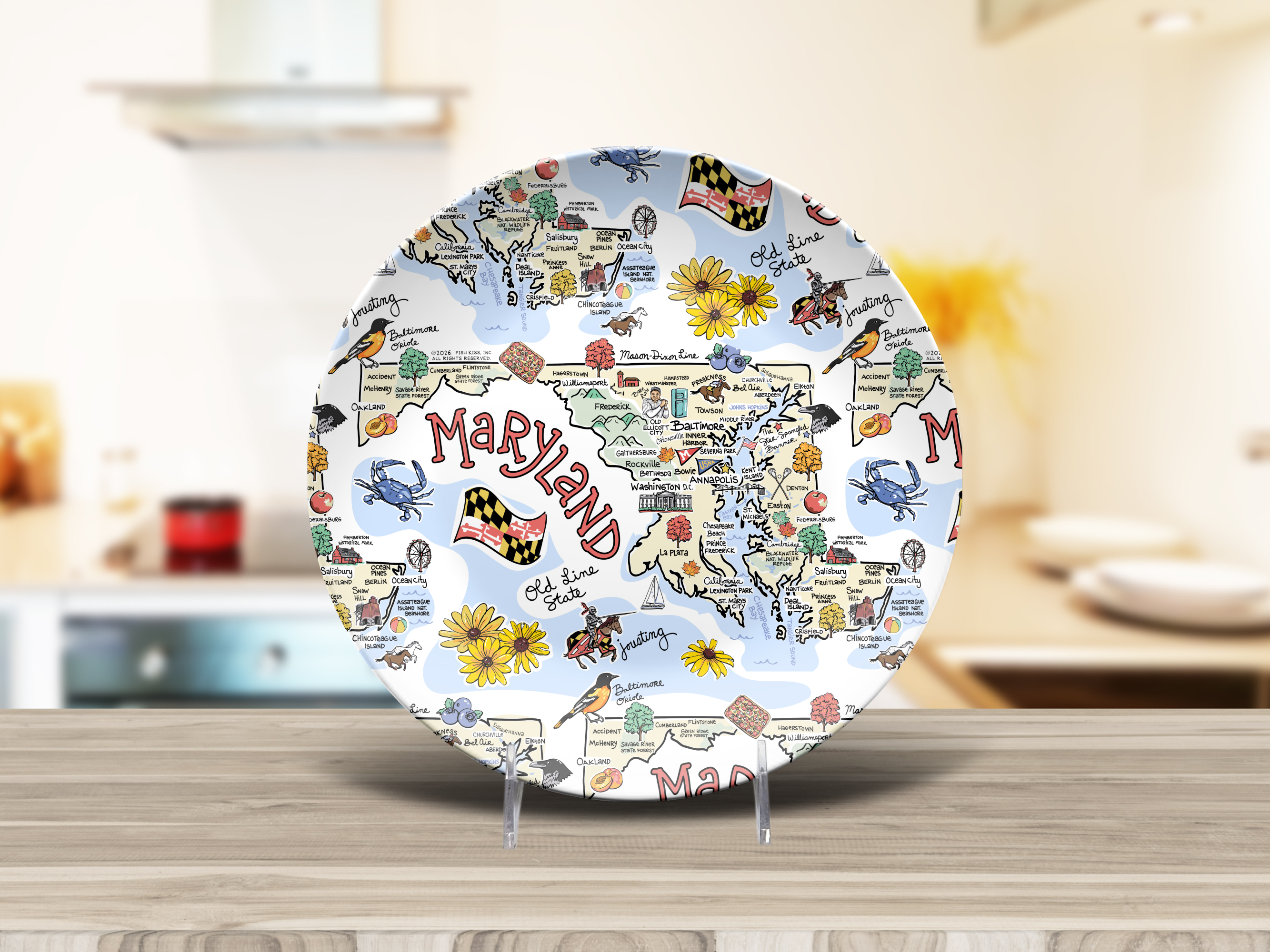 Maryland Map Plate